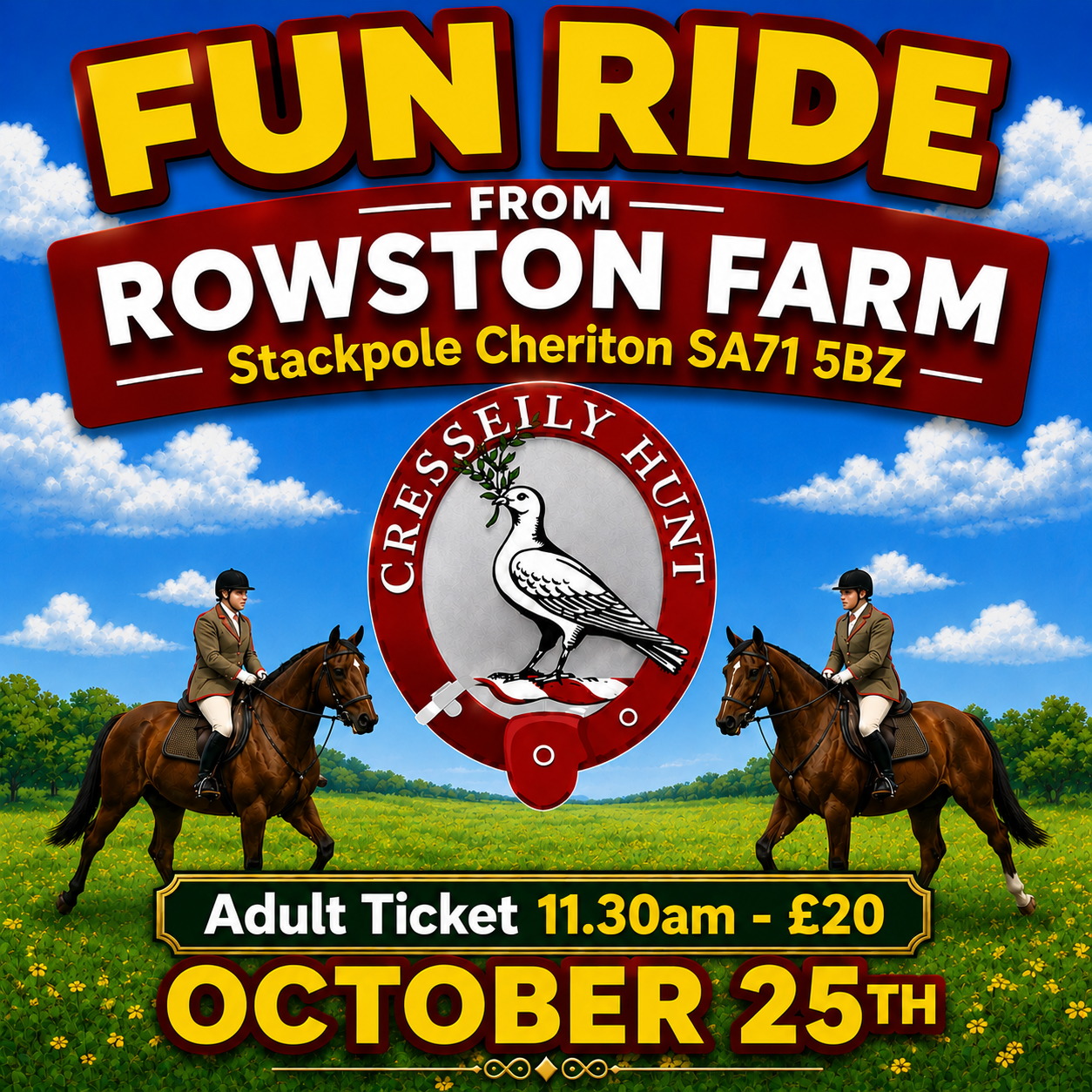 Fun Ride from Rowston Farm (11.30am) - Adult Ticket photo