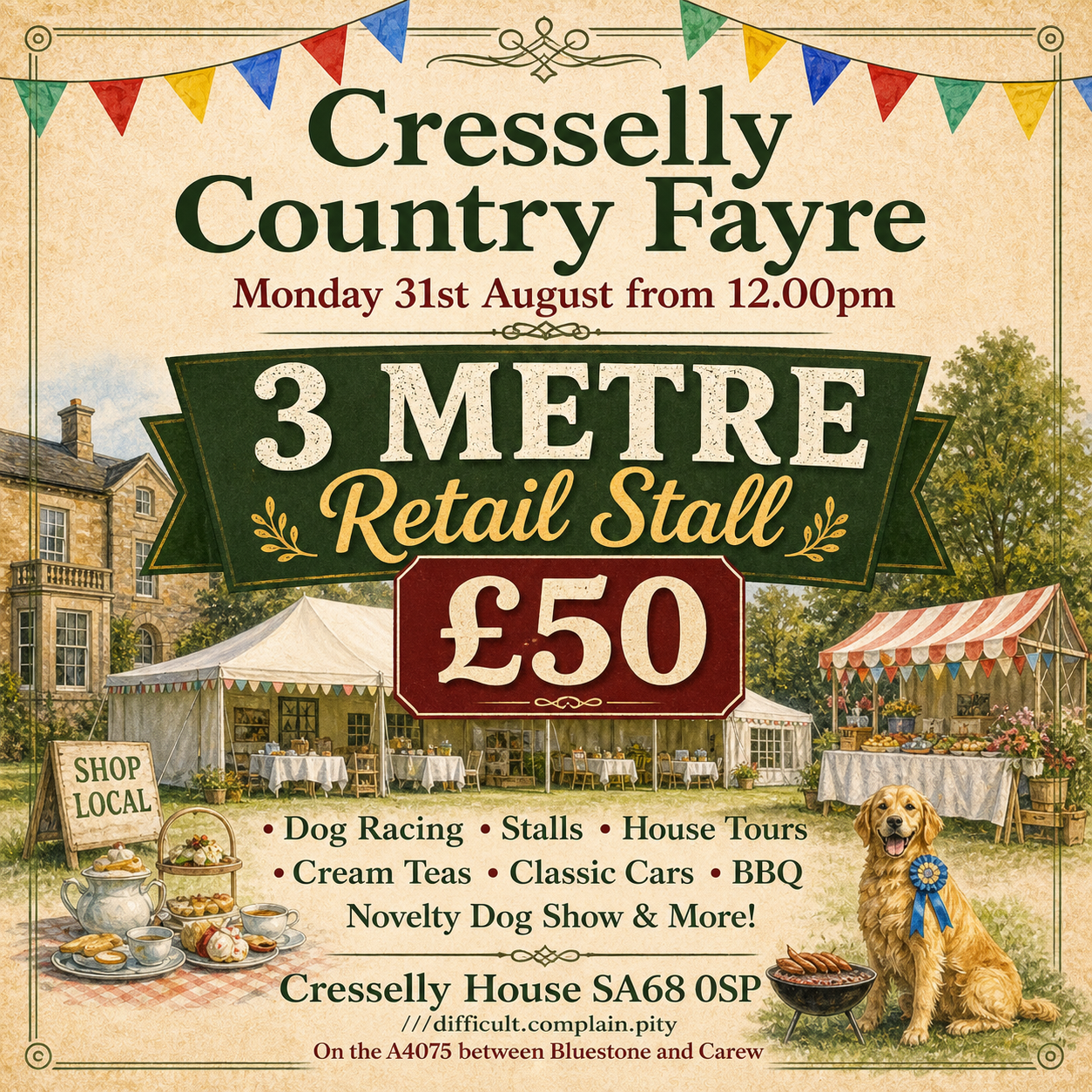 Cresselly Country Fayre - 3m Retail Stall photo