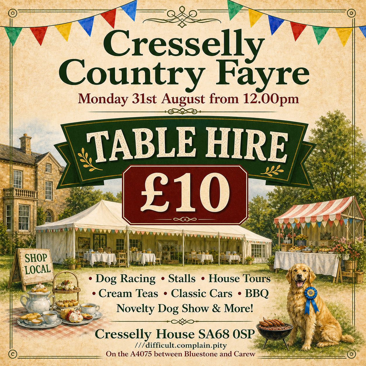 Cresselly Country Fayre - Table Hire photo