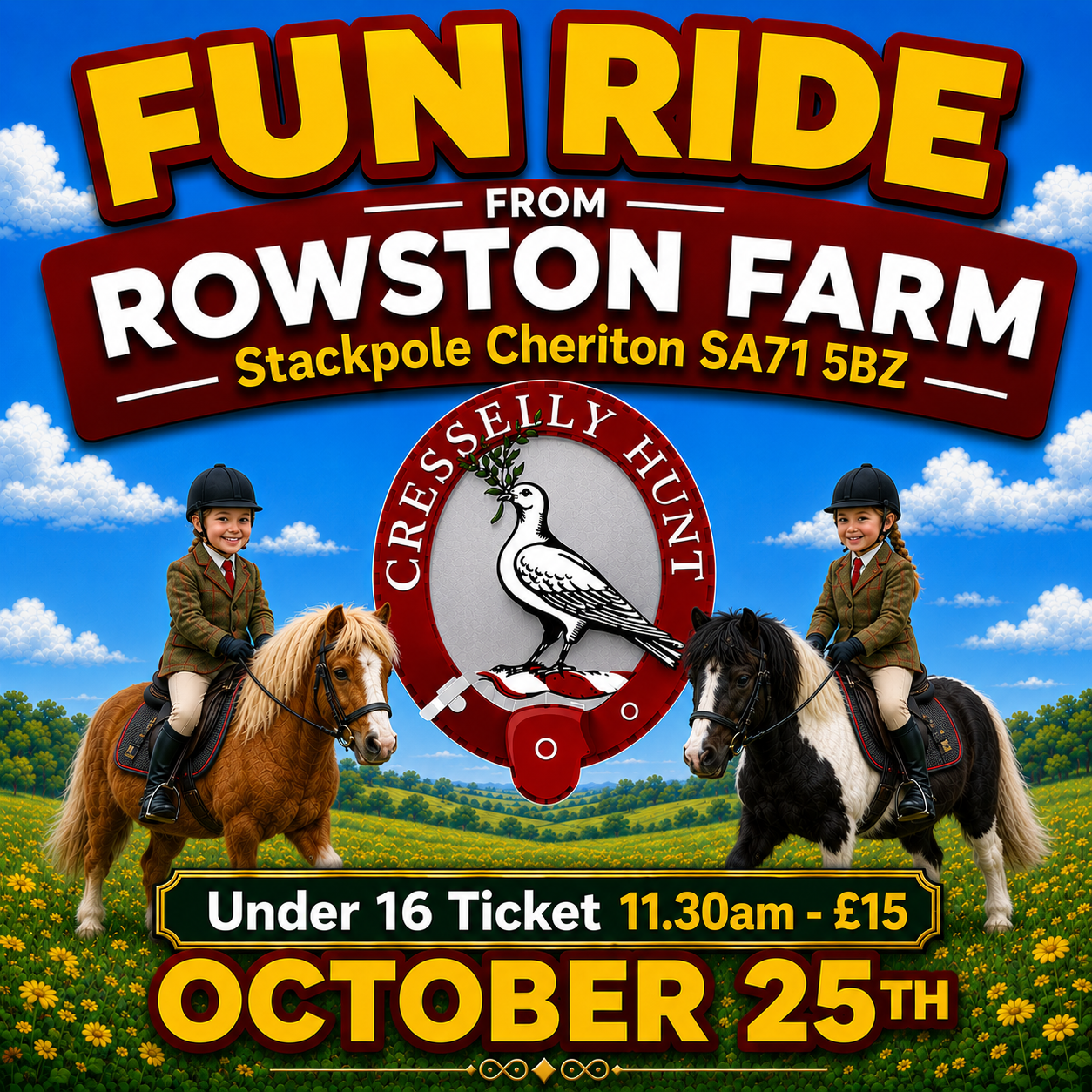 Fun Ride from Rowston Farm (11.30am) - Child Ticket photo