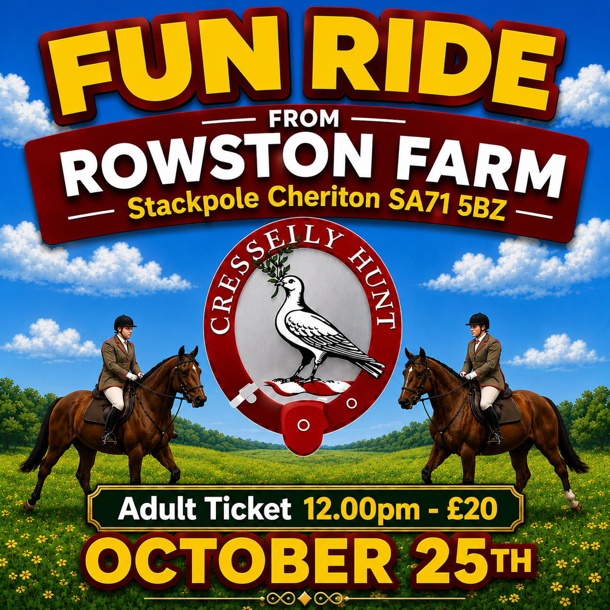 Fun Ride from Rowston Farm (12pm) - Adult Ticket photo