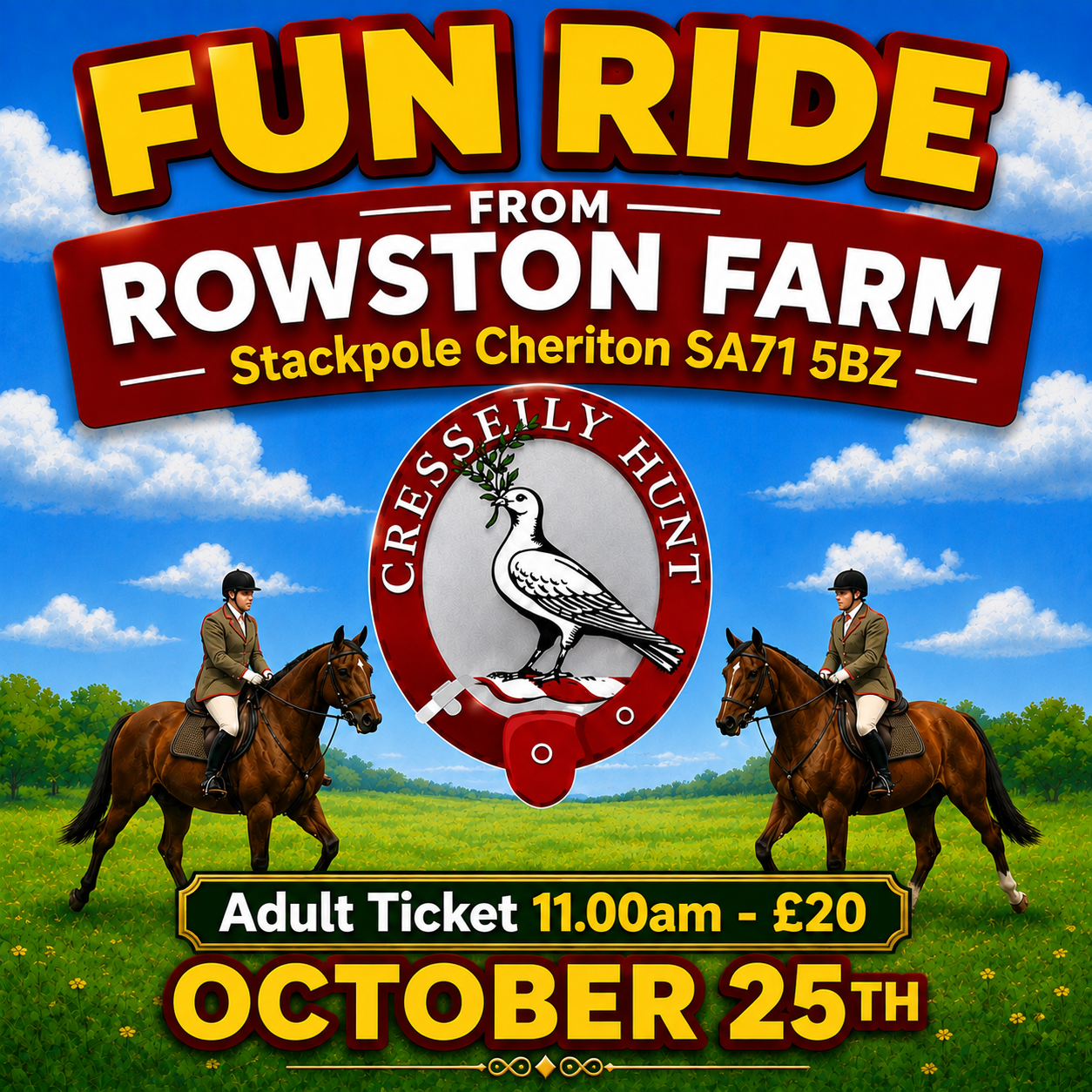Fun Ride from Rowston Farm (11am) - Adult Ticket photo